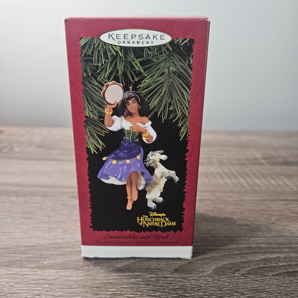 Hallmark Keepsake Disney Hunchback of Notre Dame Esmeralda Djali Ornament 1996